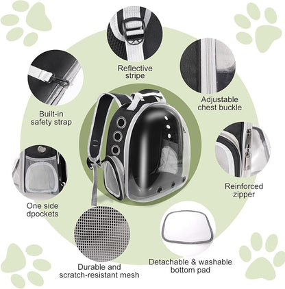 Pet Carrier Backpack Bearded Dragon Cat Bird Rabbit Guinea Pig Small Animal - Image 4