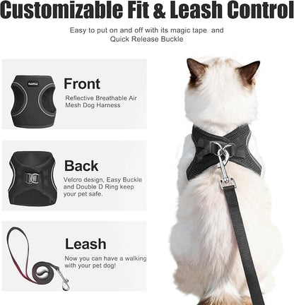 PetiFine Cat Harness and Leash Set, Escape Proof Kitten Harness Reflective - Image 2
