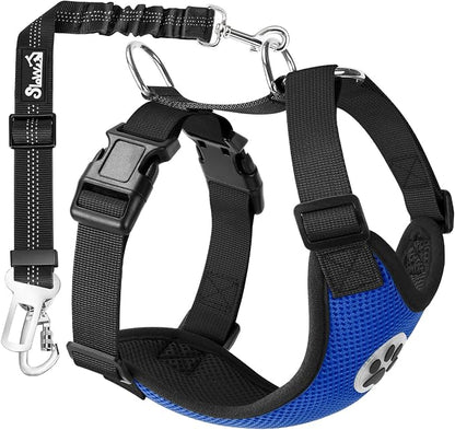 SlowTon Dog Seat Belt Harness for Car, Dog Car Harness Adjustable Mesh by SlowTon