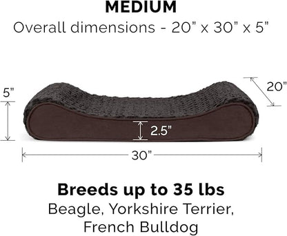 Furhaven Replacement Dog Bed Cover Ultra Plush Faux Fur & Suede Contour Luxe - Image 3