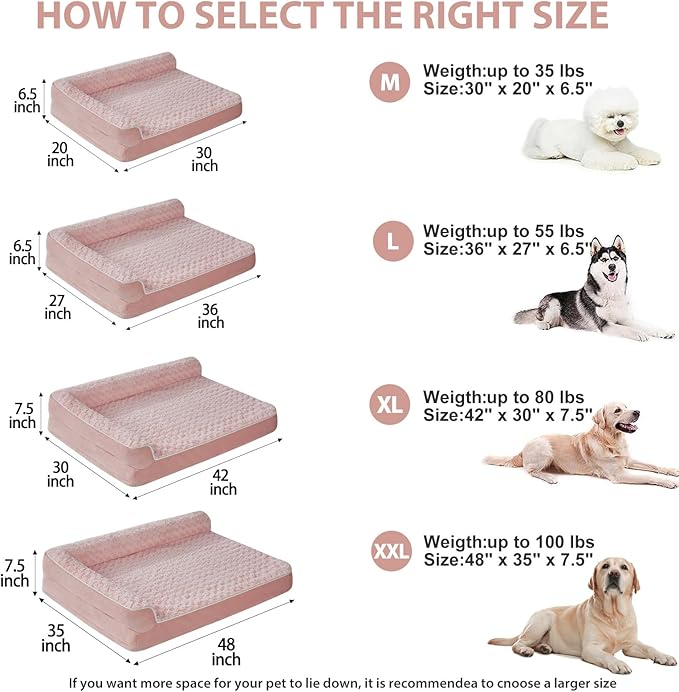 BFPETHOME Orthopedic Dog Beds for Large Dogs-Waterproof Sofa Pet Bed - Image 4