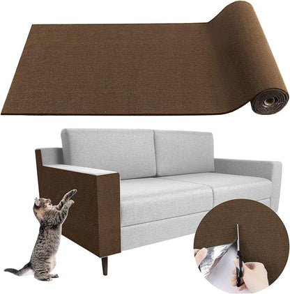 Climbing Cat Scratcher Mat Trimmable Cat Scratching Post Carpet 118’’x15.8’’ by LSGCQ