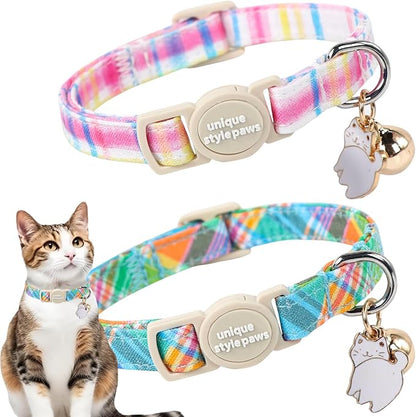 Unique style paws 2 Pack Easter Day Kitten Collar Breakaway by Uniquestylepaws
