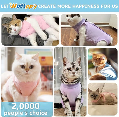 Cat Recovery Suit, Kitten Surgical Bodysuit - Image 4