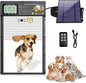 Automatic Pet Door, Dog Door Radar, Timer & Light Sensor Modes, Solar & USB by XRDZYXGS