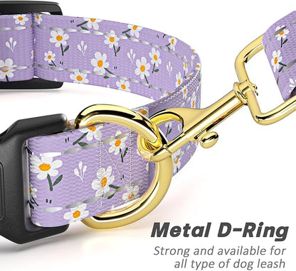 Reflective Dog Collar for Extra Small Dogs, Cute Flower Theme Adjustable - Image 5