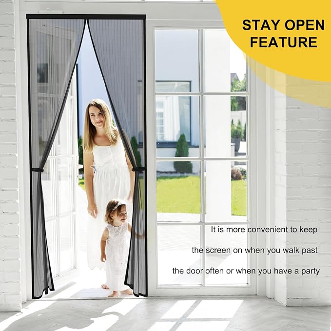 Reversible Left Right Side Opening Magnetic Screen Door - Image 3