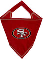 Pets First NFL San Francisco 49ERS Tie Bandana, Large/X-Large. Dog Cat Scarf Bib by PETSFIRST