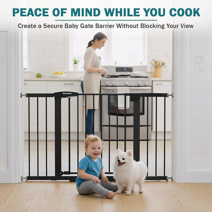 Mumeasy 29.7–48" Baby Gate for Stairs, Dog Gate for Doorways, Auto Close Child - Image 6