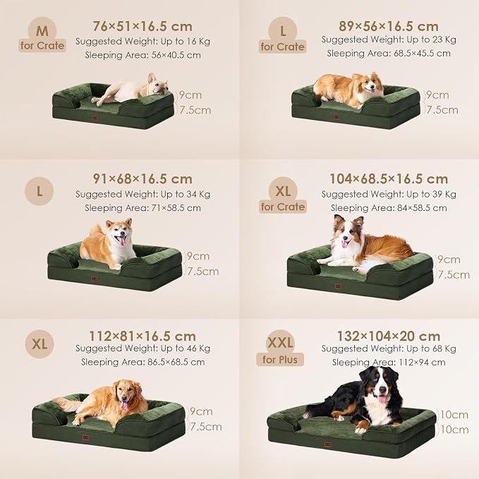 EHEYCIGA Orthopedic Dog Bed for Medium Dogs, Waterproof Memory Foam Medium Dog - Image 5