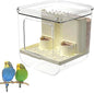 No Mess Bird Feeder for Cage, Hanging Bird Bath for Cage for Lovebirds by Pcmursal
