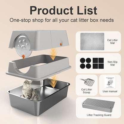 Stainless Steel Litter Box - Image 6