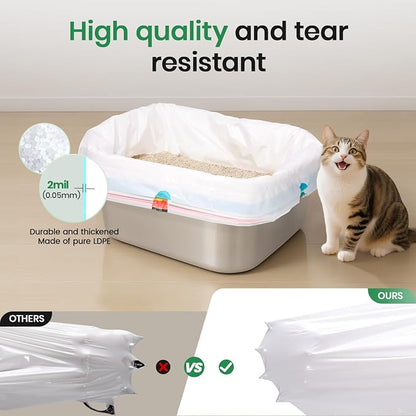 Sifting litter bags with 7-Day Litter System, Heavy Duty Thickened litter liners - Image 4