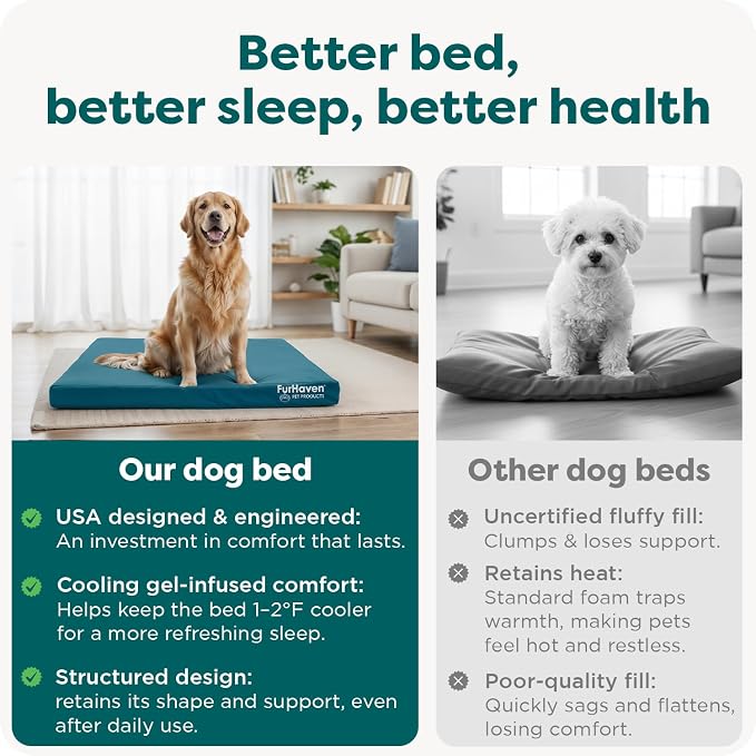 Furhaven Water-Resistant Cooling Gel Dog Bed - Image 7