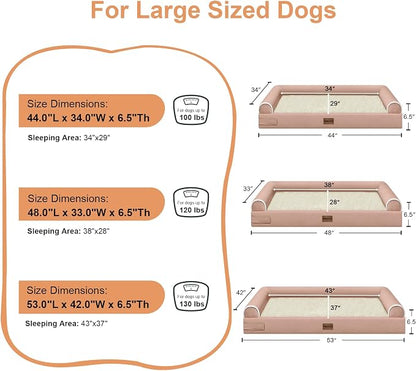 Large Dog Bed Orthopedic Washable: Extra Large Sized Beds - Image 6