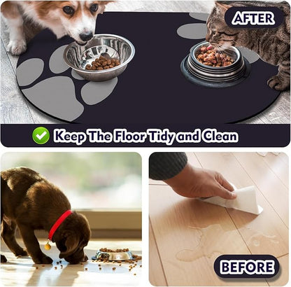Large Pet Feeding Mat – 28''x17'' Absorbent Dog Mat - Image 5