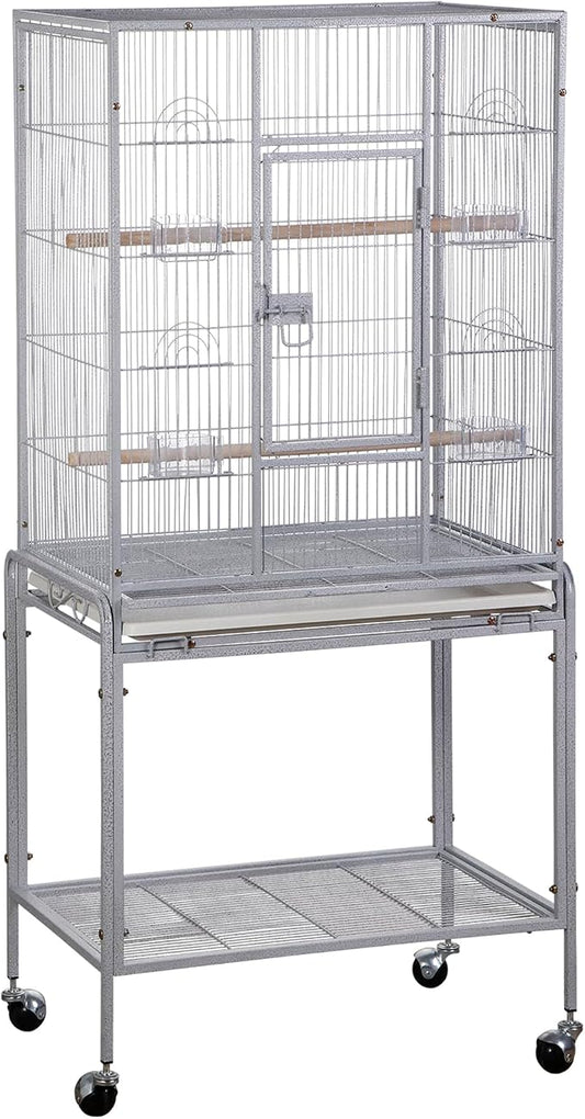 ZENY 53-Inch Bird Flight Cage, Wrought Iron Standing Large by ZENY