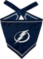 Pets First NHL Tampa Bay Lightning TIE Bandana, Size Small/Medium. Dog Bandana by PETSFIRST