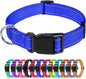 TagME Reflective Nylon Dog Collars, Adjustable Classic Pet Collar by TagME