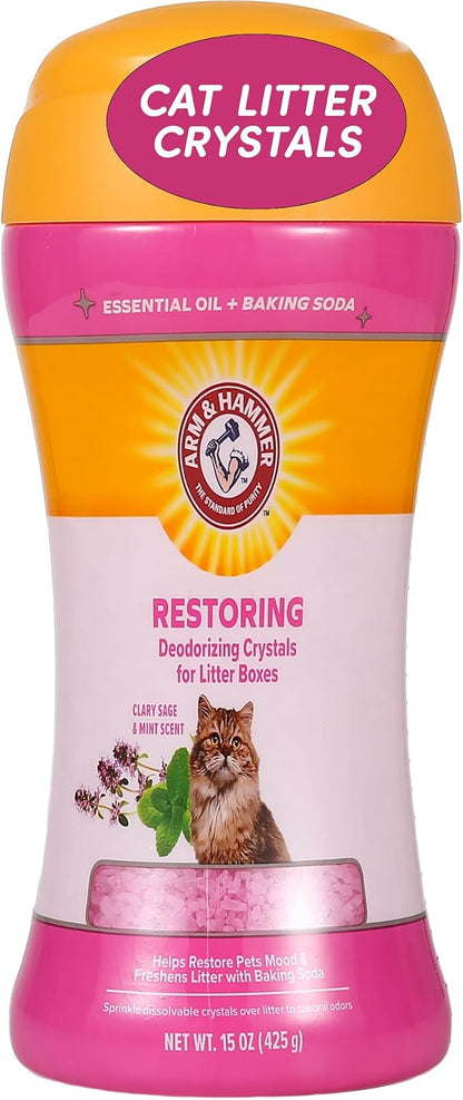 Arm & Hammer Restoring Cat Litter Box Deodorizing Crystals, Litter Deodorizer by ArmHammer