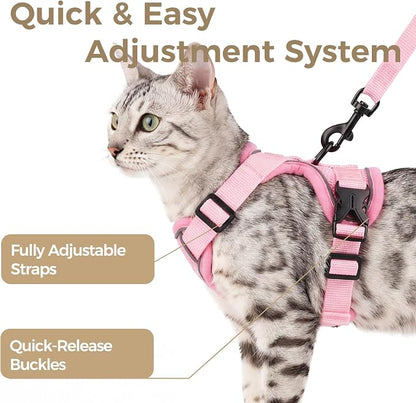 Cat Harness and Leash Set Escape Proof Tactical Medium Kitten Harness Emotional - Image 4