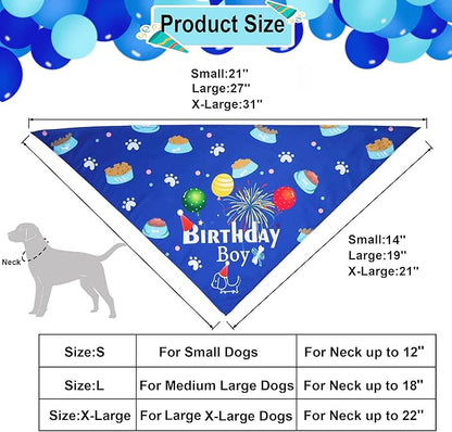 ADOGGYGO Dog Bandana Hat Set for Birthday Party Supply, Boy Girl Pet Birthday - Image 3