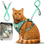 Cat Harness and Leash for Walking, Retractable Cat Harnesses and Leash Set by MingXpets