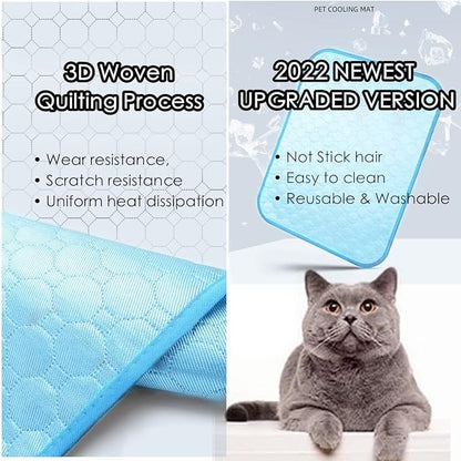 SOMOYA Dog Self Cooling Mat Pet Washable Cooling Pads Blanket Sleeping Kennel - Image 3