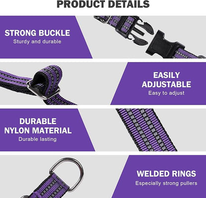Hikiko Martingale Collar for Dogs Reflective Nylon Dog Collar - Image 2