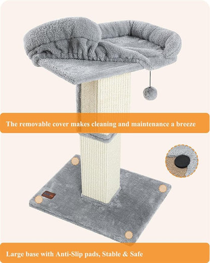 32" Cat Scratching Post for Indoor Cats, Sisal Cat Scratcher - Image 5