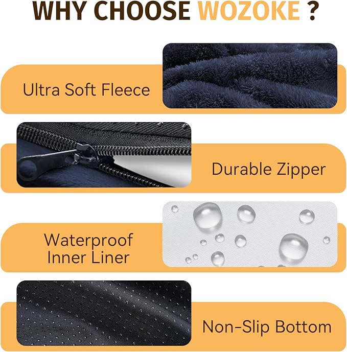 Orthopedic Waterproof Large Dog Bed: Memory Foam Washable Dog Bed - Image 6