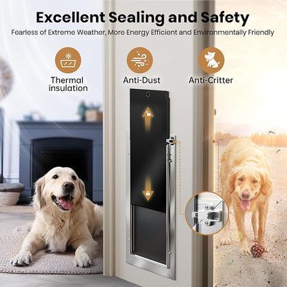 Cat Door, All Aluminum Small Dog Doggy Doggie Door - Image 4