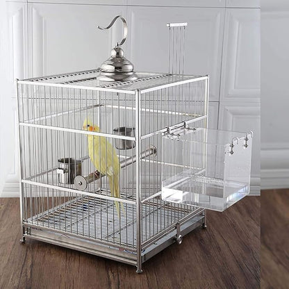 Hanging Bird Bath Cube Bird Bathtub Bath Shower Box Bowl Cage Accessory - Image 6