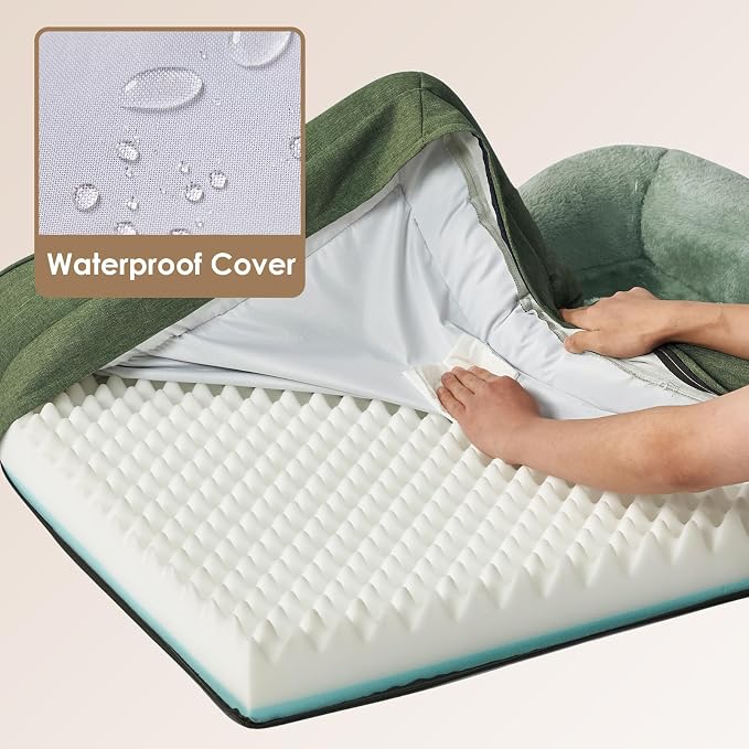 EHEYCIGA Orthopedic Dog Bed for Medium Dog, Waterproof Liner & Washable - Image 4