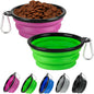 Collapsible Dog Bowl 2 Pack, Dog Water Bowls by HOSCAPE