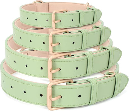 WHIPPY Leather Dog Collar for Small Medium Large Dog Adjustable Soft Breathable - Image 6