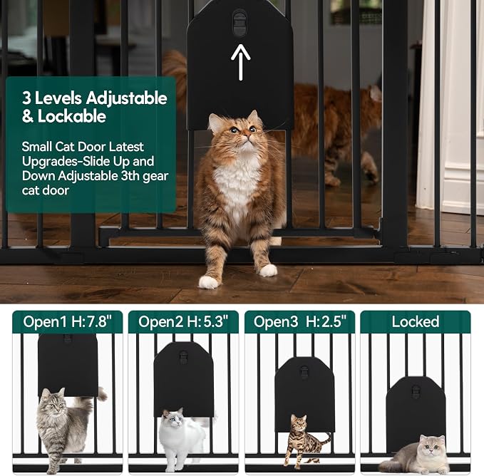 Babelio 36" Tall Auto Close Baby Gate - Image 2