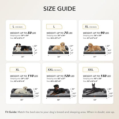 Orthopedic XXL Dog Beds, Waterproof Egg Crate Foam Big Pet Bed - Image 5