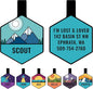 GoTags Silent Dog Tag, Personalized Engraved Hexagon Silicone Dog and Cat Name by GoTags