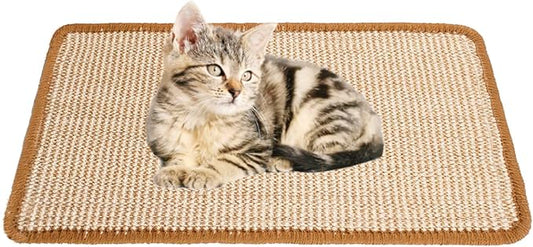 Cat Scratcher Mat, 19.68 x 9.84 Inch Sisal Cat Scratching Pad Rug by MUYG