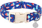 DOGWONG Cotton Dog Collar, Popcile Summer Dog Collar Durable Soft Natural by DOGWONG