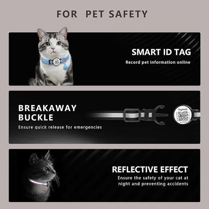 Smart QR Code Cat Collar 2-Pack, Breakaway Reflective Collar - Image 3