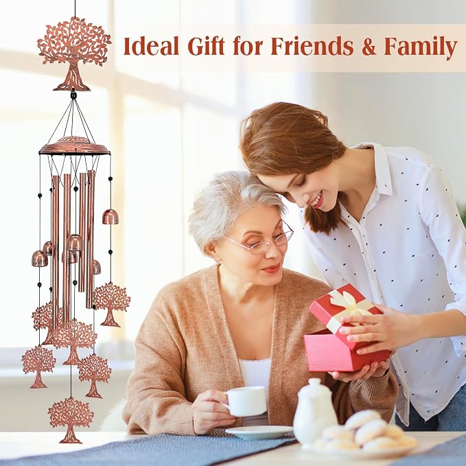 Tree of Life Wind Chimes for Outside, Tree of Life Gifts for Women/Men/Sympathy - Image 5