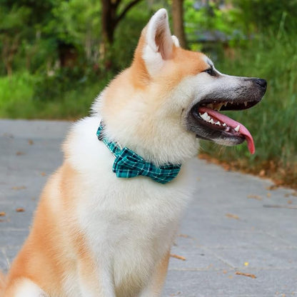 Faleela Soft &Comfy Bowtie Dog Collar, Detachable and Adjustable Bow Tie Collar - Image 5