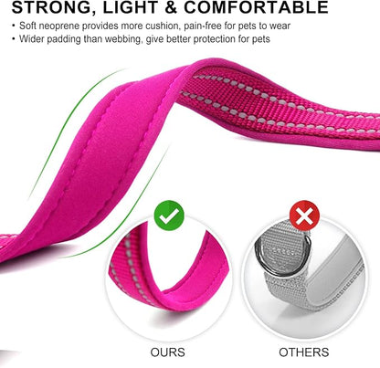 azuza Reflective Dog Collar, Soft Neoprene Padded Pet Collar - Image 3
