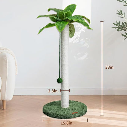 Meowoou Cat Scratching Post 33 Inch Tall Cat Scratcher - Image 6