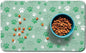 Dog Food Mat, Absorbent Water Bowl Mats Cat Pet Feeding Placemats Green 17 * 30 by Zoeeya