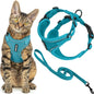 Voyager Escape-Proof Step-in Lock Cat Harness & 5ft Neoprene-Handle Leash Set by BestPetSuppliesLLC