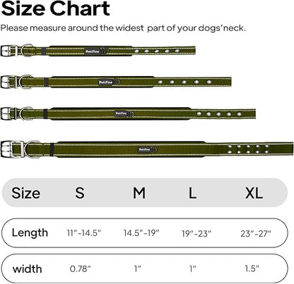 PetiFine Dog Collars for Medium Dogs, Neoprene Padded and Adjustable, - Image 7