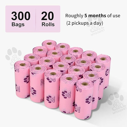 Dog Poop Bags Rolls 300 Count Biodegradable Poop Bags Refills - Image 7